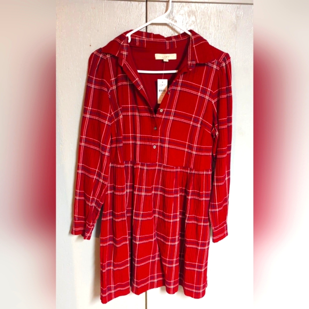 NWT Red Loft Dress